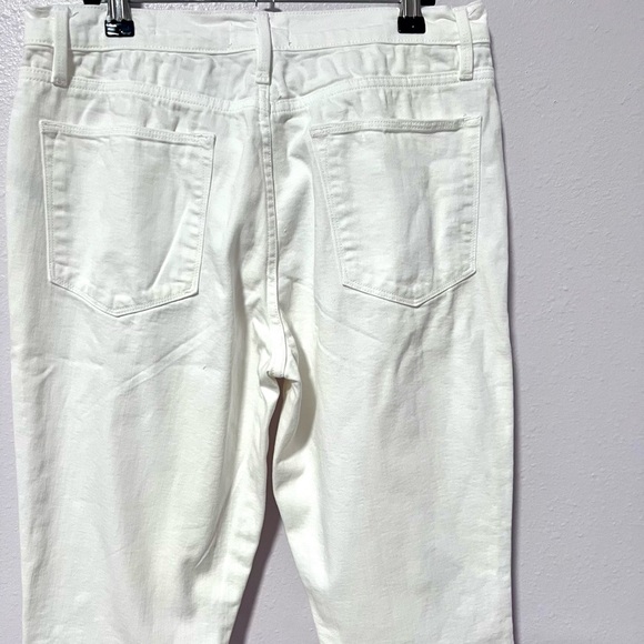 Frame button fly skinny White Denim Jeans 30 - Picture 8 of 10